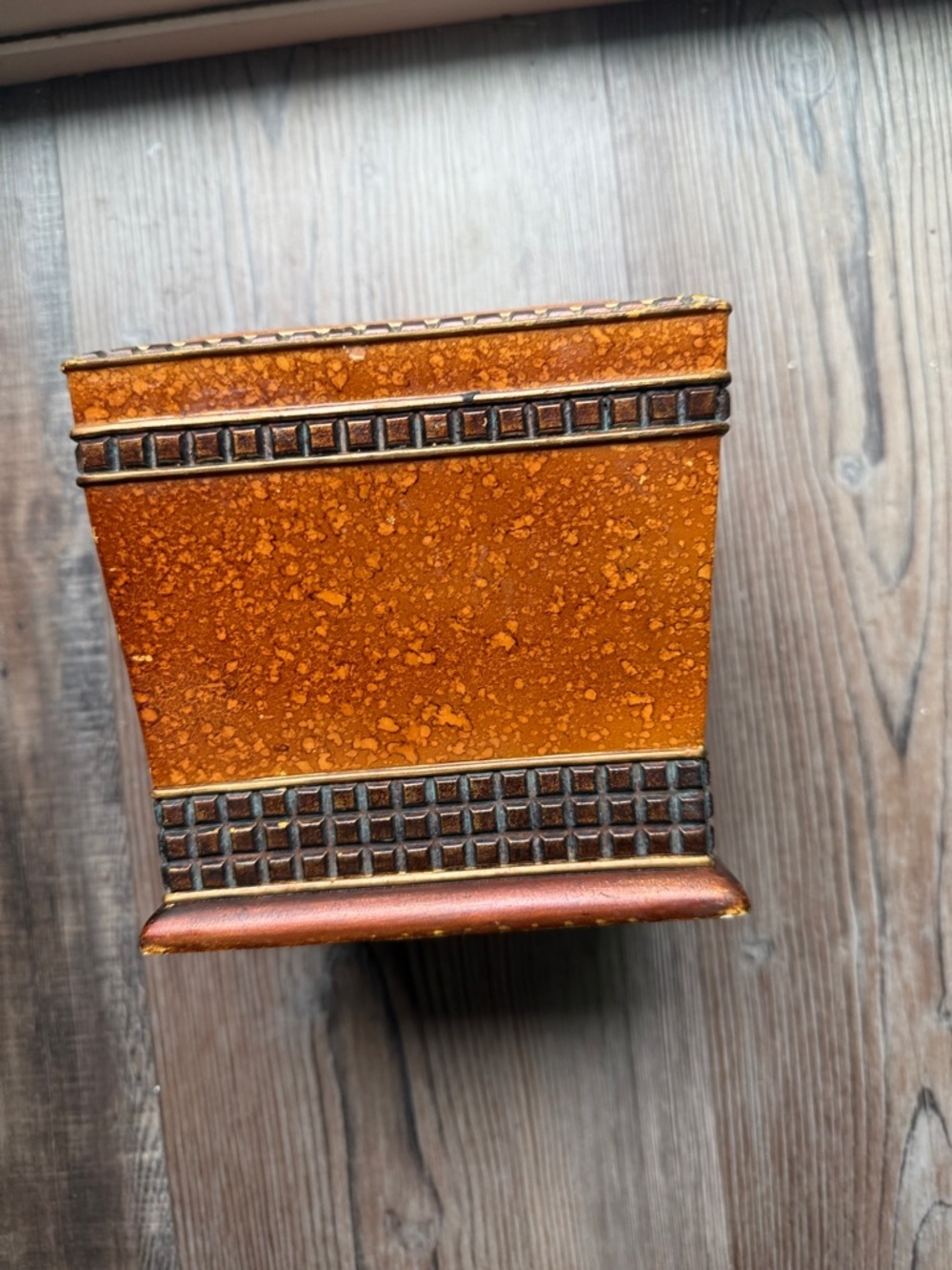 Orange Decorative Bathroom Accessory - Wash Cloth Holder